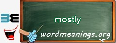 WordMeaning blackboard for mostly